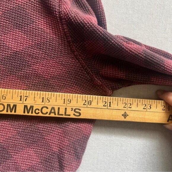 We the Free Buffalo Check Waffle Knit Thermal Long Sleeve Shirt L - Picture 6 of 8